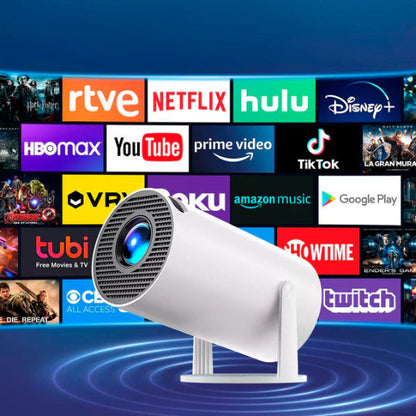 Proyector led 4k para ver peliculas y series en pantalla gigante 3 cuotas sin interés y envío gratis
