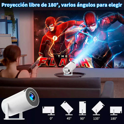 Proyector led 4k para ver peliculas y series en pantalla gigante 3 cuotas sin interés y envío gratis