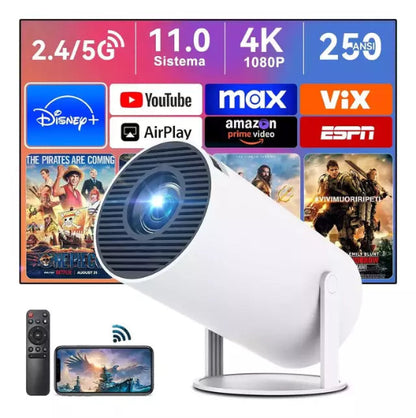 Proyector led 4k para ver peliculas y series en pantalla gigante 3 cuotas sin interés y envío gratis