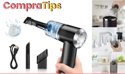 Aspiradora Potente Portatil 3 En 1 Recargable USB Auto / Hogar